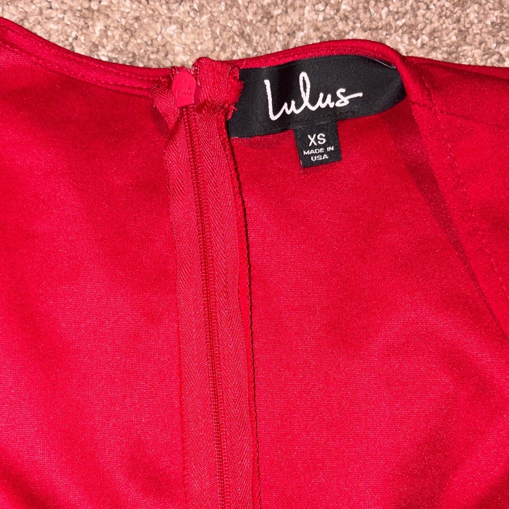 Lulus Enticing Endeavors Red Jumpsuit‎ XS - Picture 5 of 5